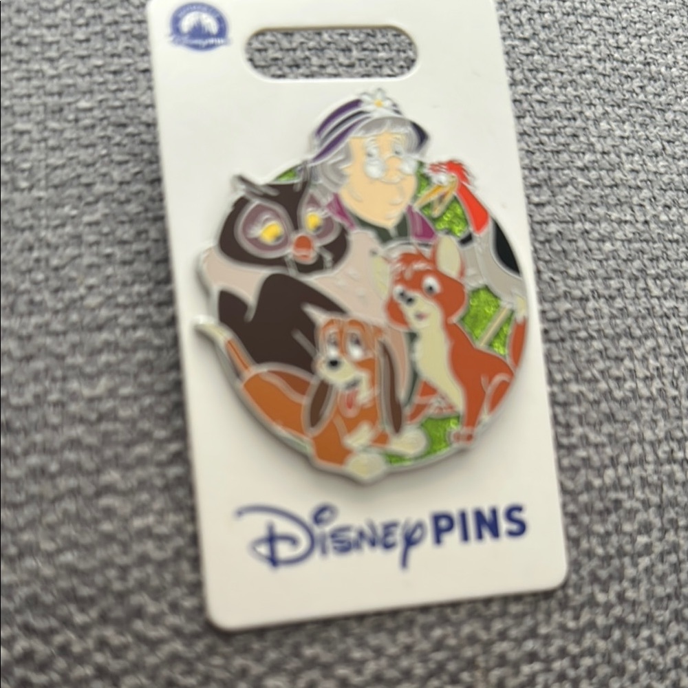 Disney Animal Friends Pin with Red and Green Accents